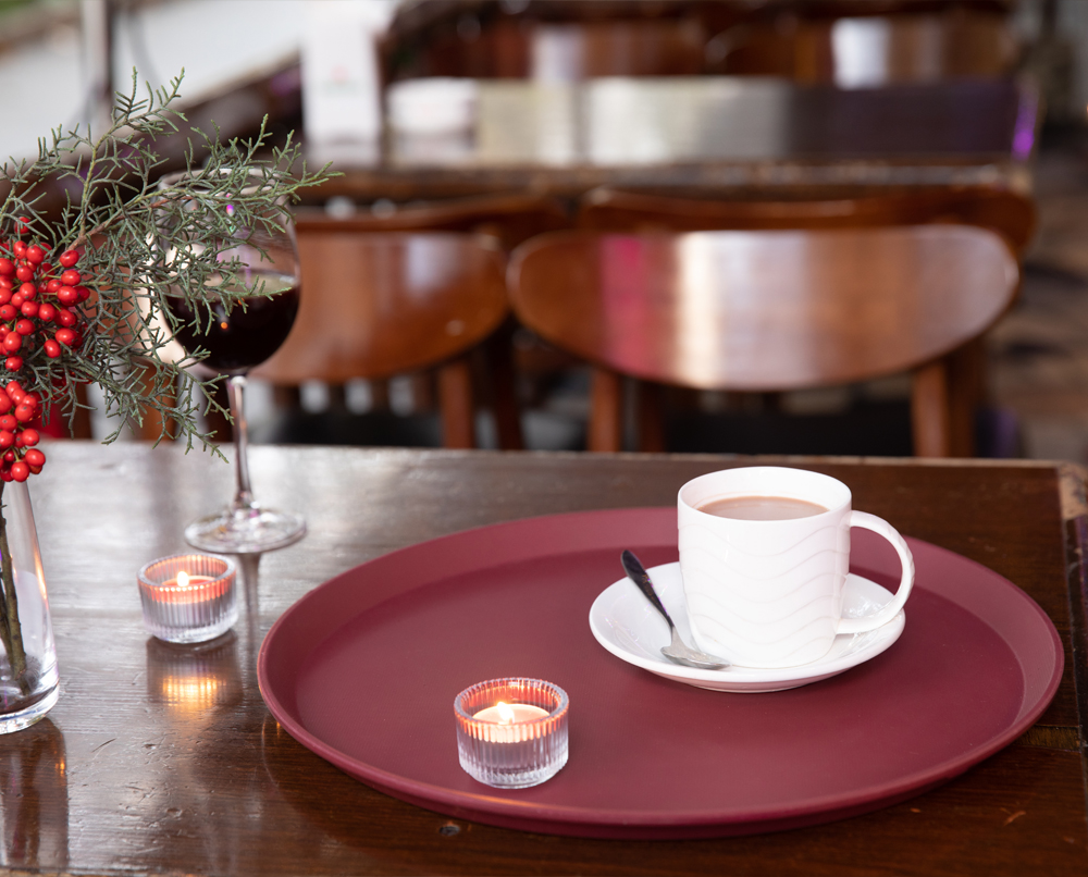 轻巧型 防滑托盘 玻璃钢托盘 酒红色